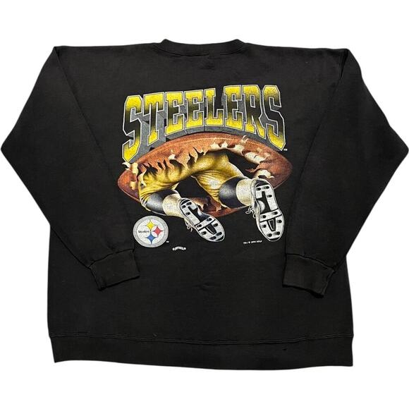 Pittsburgh Steelers Breakthrough Nutmeg 90s Vintage Crewneck - Picture 2 of 4
